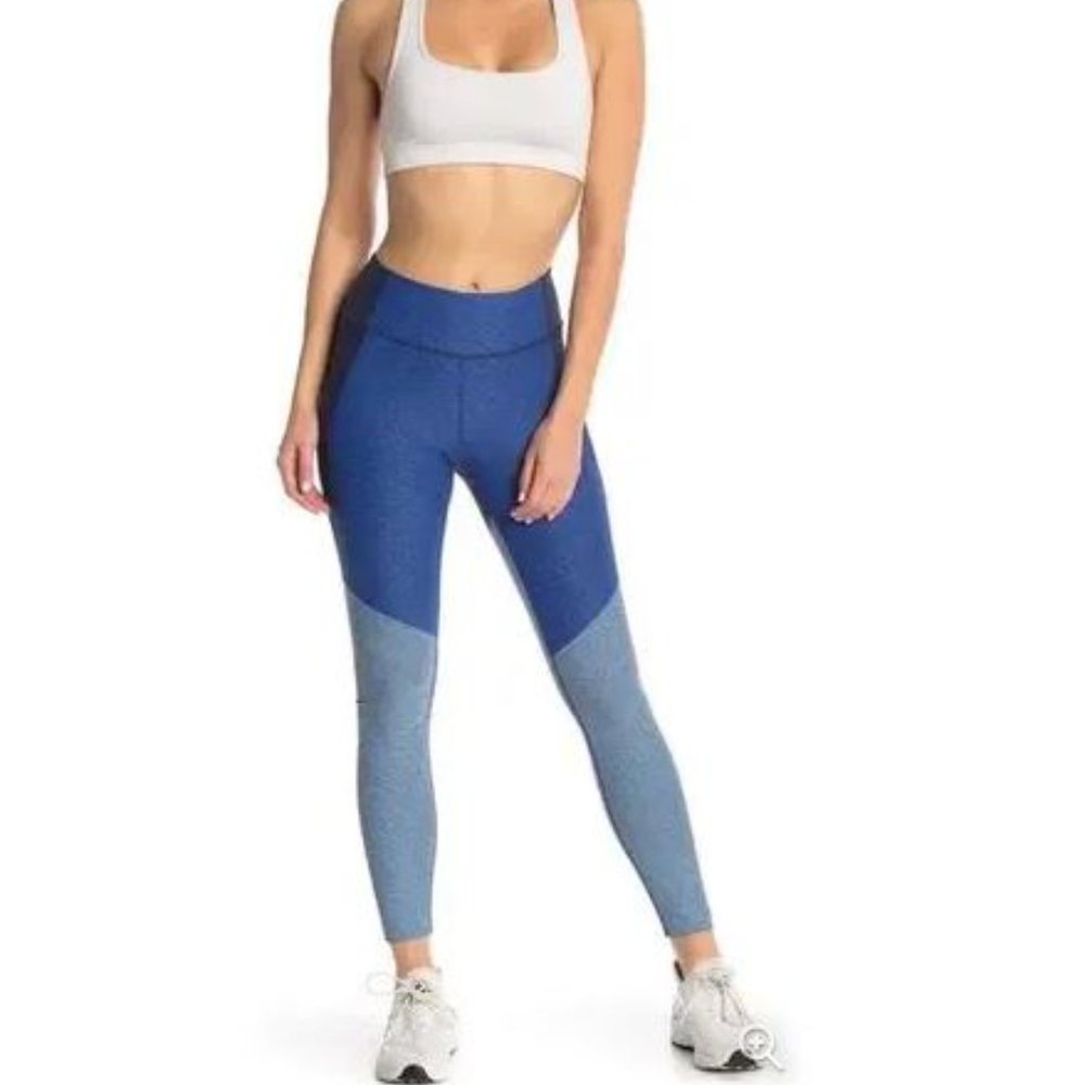Outdoor Voices 7/8 Tri-Tone Color Block Leggings